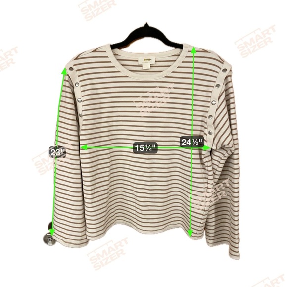 Anthropologie Maeve Slouchy Striped Long-Sleeve Tee - Picture 7 of 7